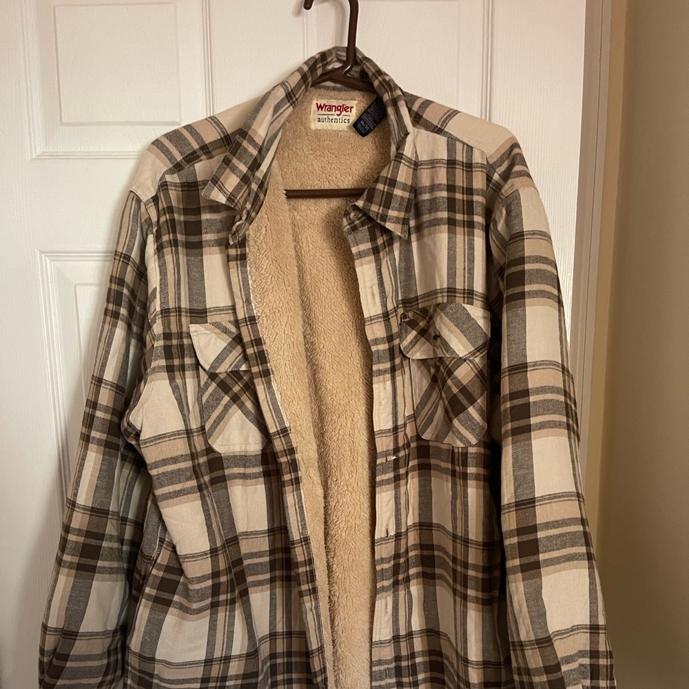 Fleece lined flannel